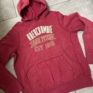 Abercrombie & Fitch Burgundy Hoodie